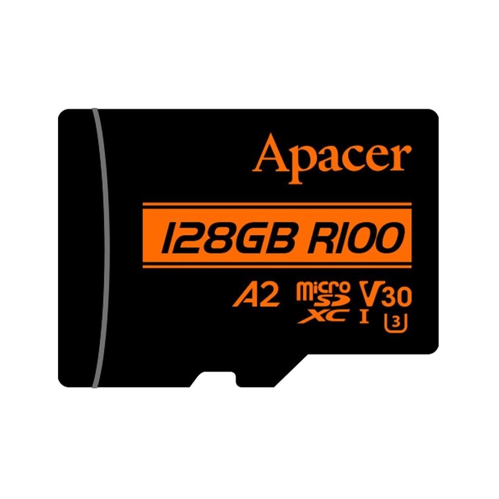 Карта памяти Apacer AP128GMCSX10U8-R 128GB с адаптером SD от компании icopy - фото 1