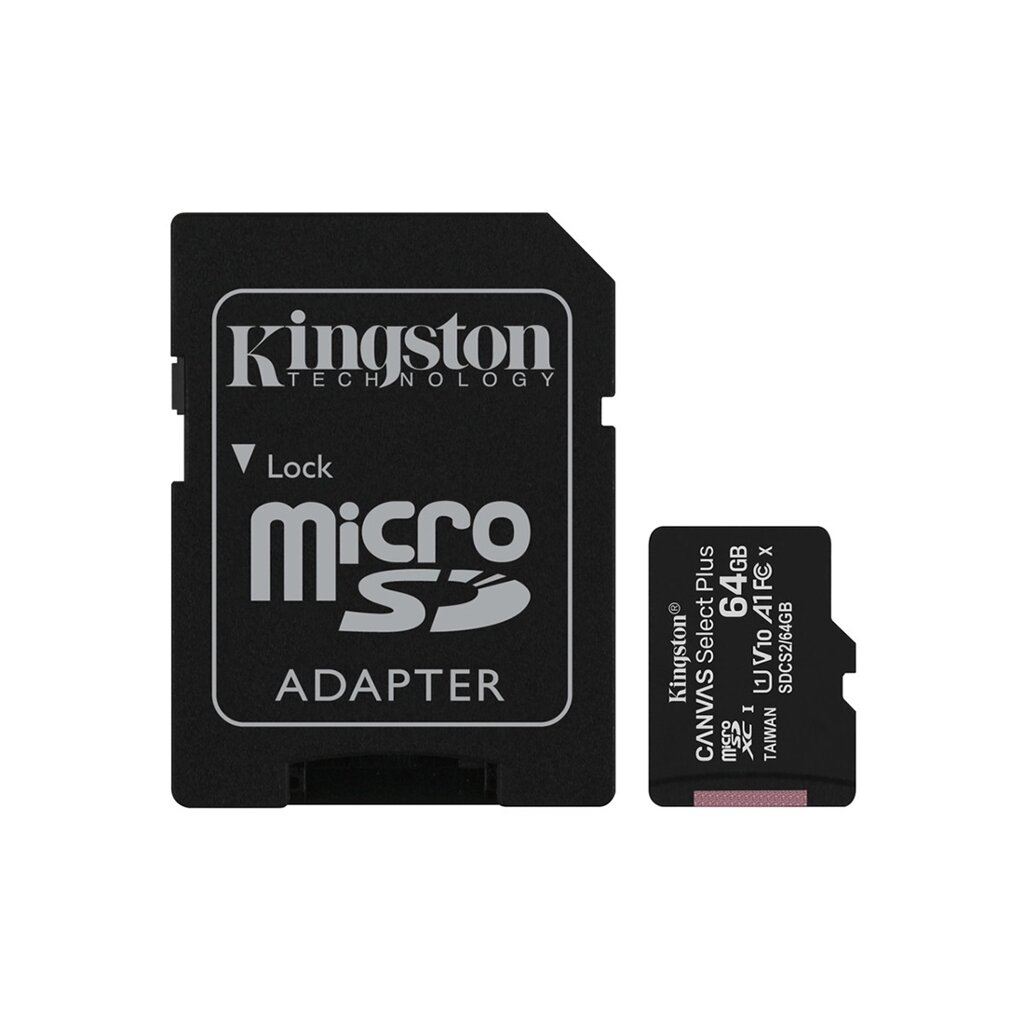 Карта памяти Kingston SDCS2/64GB Class 10 64GB, с адаптером от компании icopy - фото 1