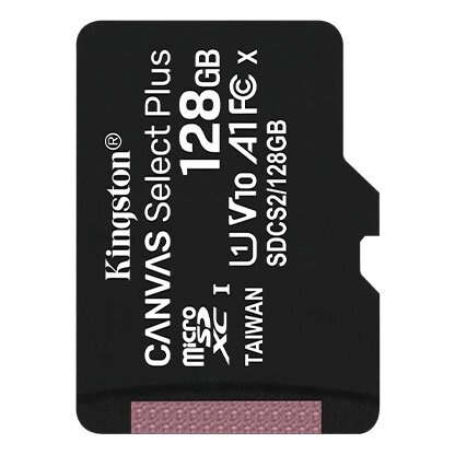 Карта памяти MicroSD 128GB Class 10 UHS-I A1 C10  Kingston SDCS2/128GBSP от компании icopy - фото 1