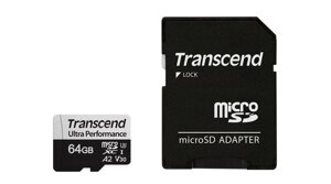 Карта памяти MicroSD 64GB Class 10 U3 Transcend TS64GUSD340S