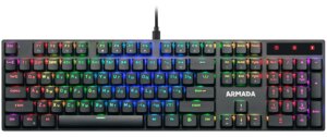 Клавиатура игровая механическая Defender Armada GK-004 RU, RGB черный