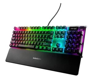 Клавиатура игровая Steelseries Apex 7 (Blue Switch) US 64774 черный