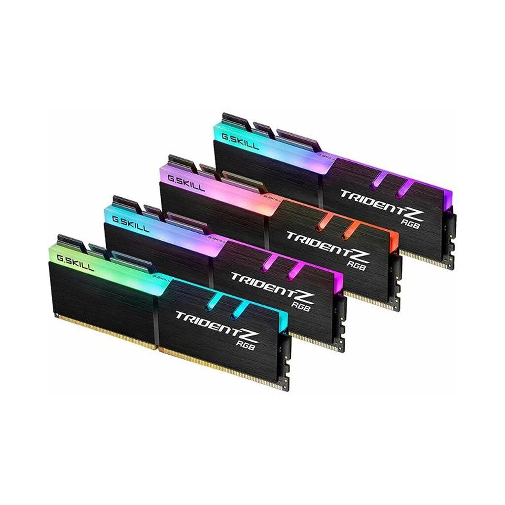 Комплект модулей памяти G. SKILL TridentZ RGB F4-3200C16Q-128GTZR DDR4 128GB (Kit 4x32GB) 3200MHz от компании icopy - фото 1