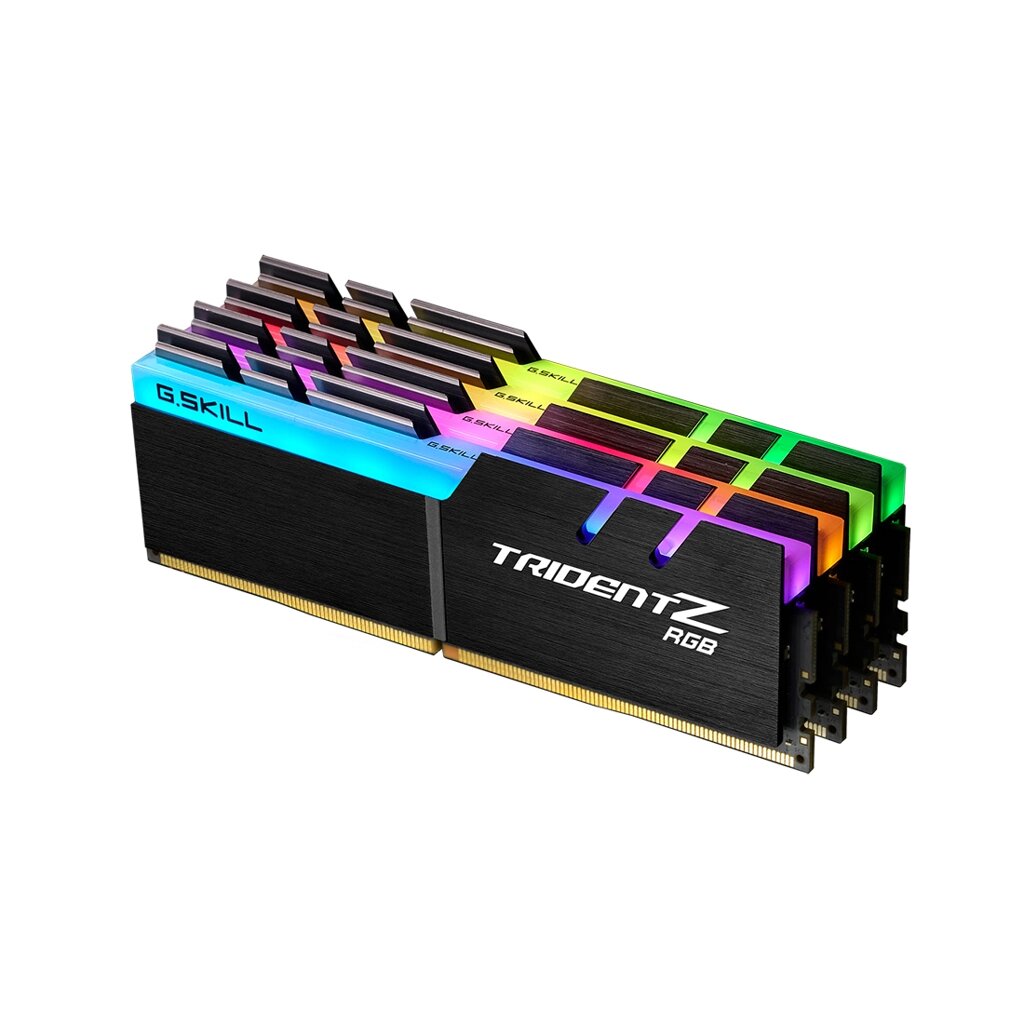 Комплект модулей памяти G. SKILL TridentZ RGB F4-3600C18Q-128GTZR DDR4 128GB (Kit 4x32GB) 3600MHz от компании icopy - фото 1