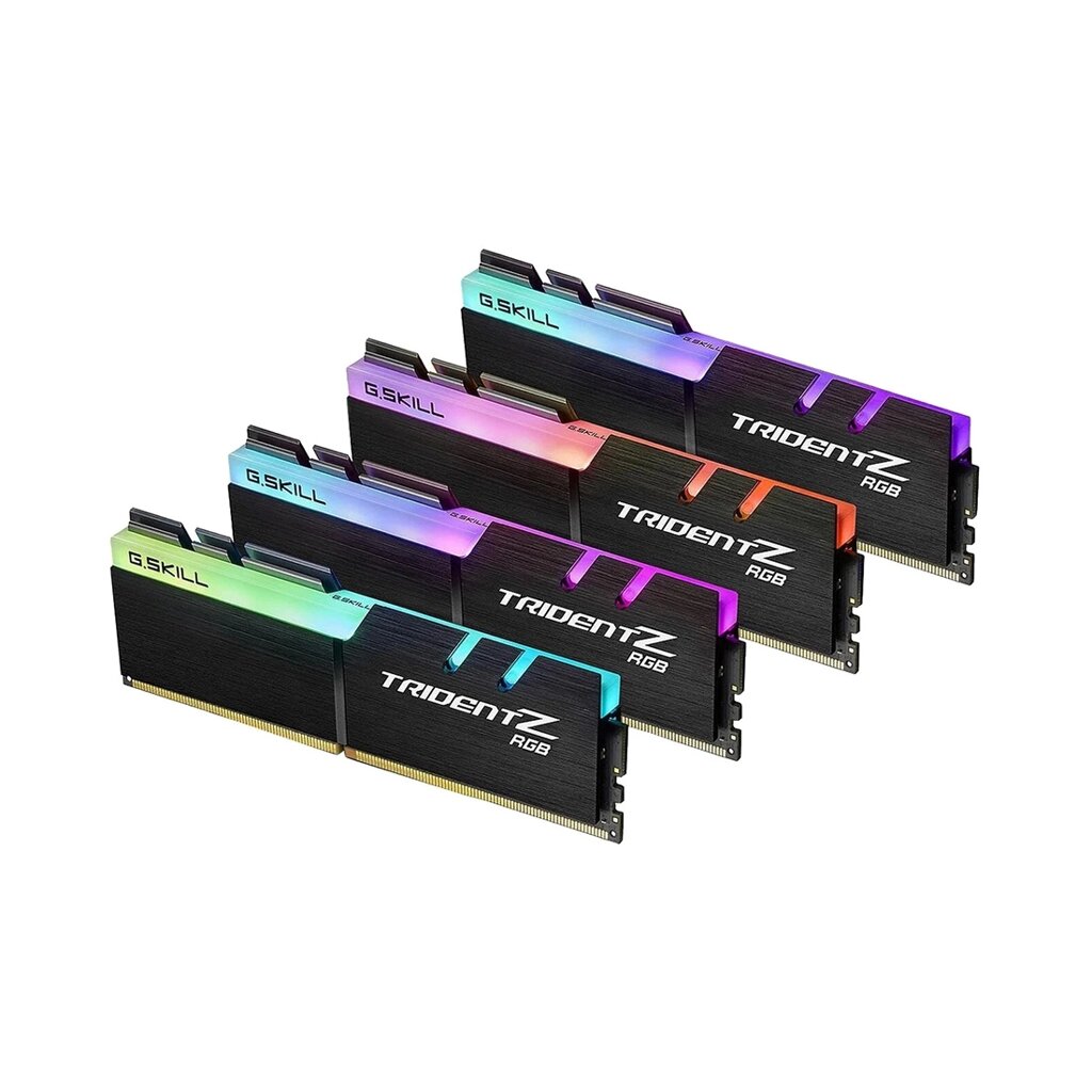 Комплект модулей памяти G. SKILL TridentZ RGB F4-3600C19Q-32GTZRB DDR4 32GB (Kit 4x8GB) 3600MHz от компании icopy - фото 1