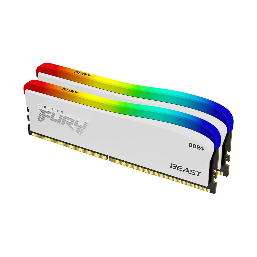 Комплект модулей памяти Kingston FURY Beast RGB KF432C16BWAK2/16 DDR4 16GB (Kit 2x8GB) 3200MHz от компании icopy - фото 1