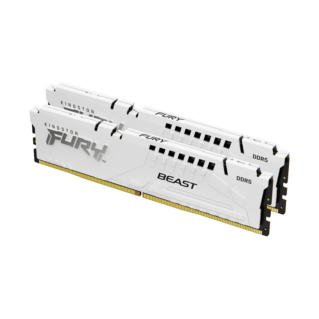 Комплект модулей памяти Kingston FURY Beast White EXPO KF552C36BWEK2-32 DDR5 32GB (Kit 2x16GB) 5200M от компании icopy - фото 1