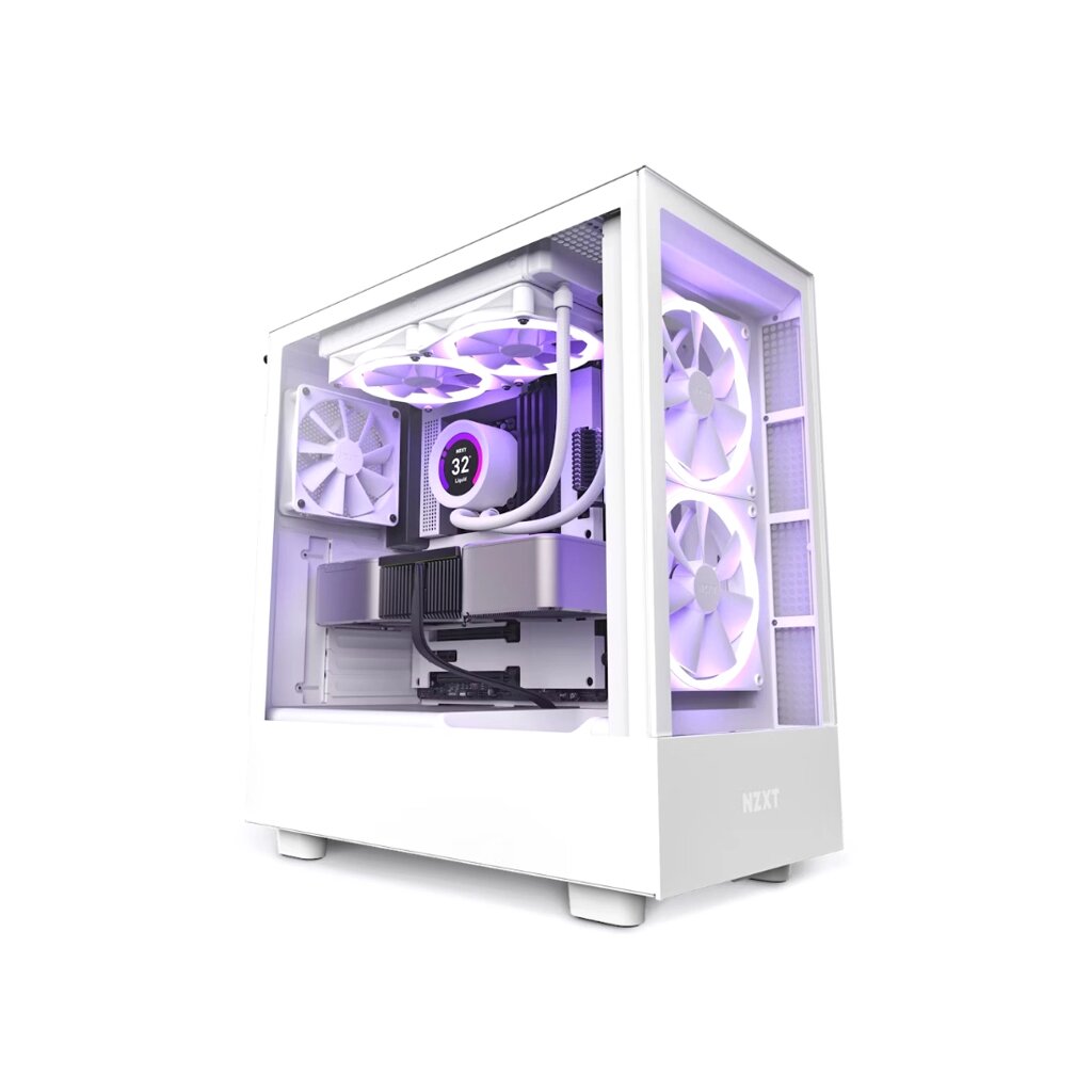 Компьютерный корпус NZXT H5 Elite CC-H51EW-01 White без Б/П от компании icopy - фото 1