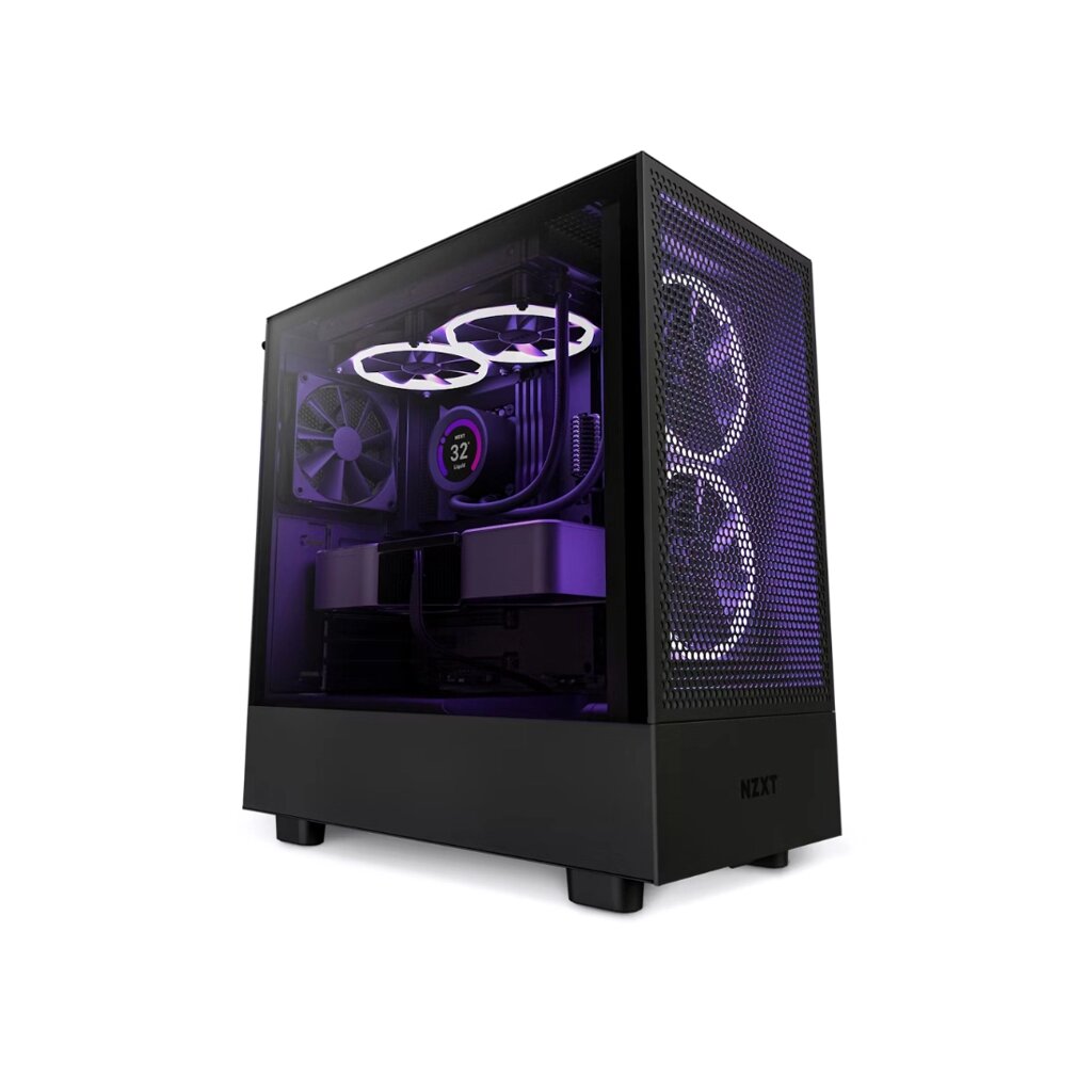 Компьютерный корпус NZXT H5 Flow CC-H51FB-01 Black без Б/П от компании icopy - фото 1