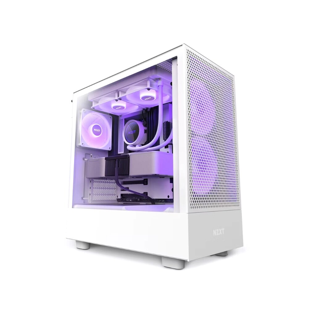 Компьютерный корпус NZXT H5 Flow RGB CC-H51FW-R1 White без Б/П от компании icopy - фото 1