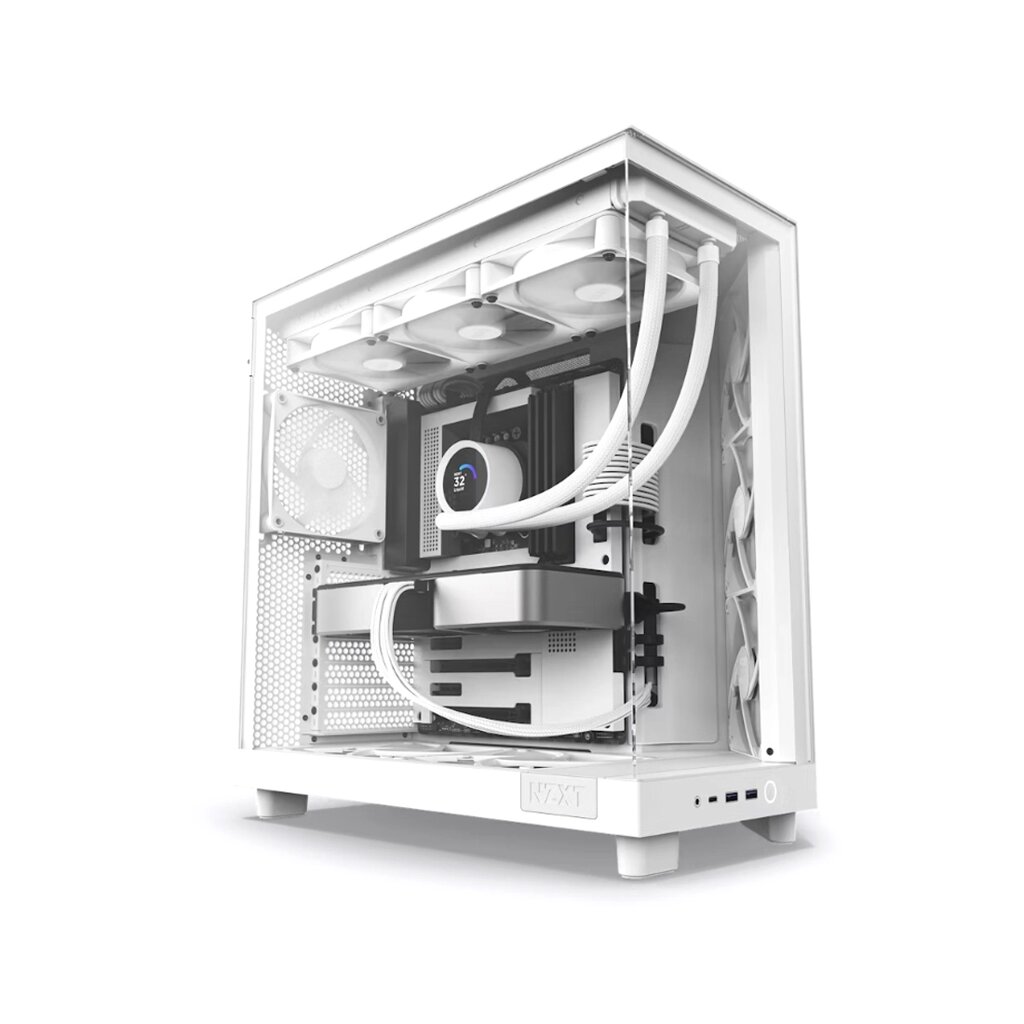 Компьютерный корпус NZXT H6 Flow CC-H61FW-01 White без Б/П от компании icopy - фото 1