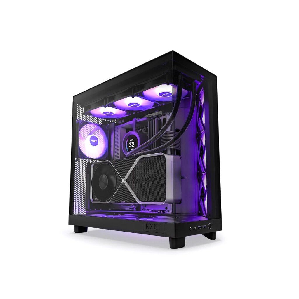 Компьютерный корпус NZXT H6 Flow RGB CC-H61FB-R1 Black без Б/П от компании icopy - фото 1