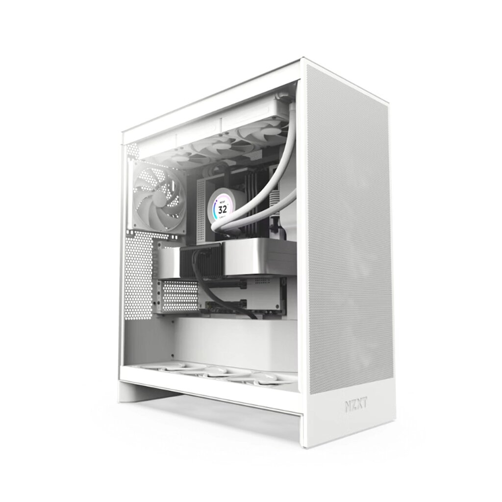 Компьютерный корпус NZXT H7 Flow CM-H72FW-01 White без Б/П от компании icopy - фото 1