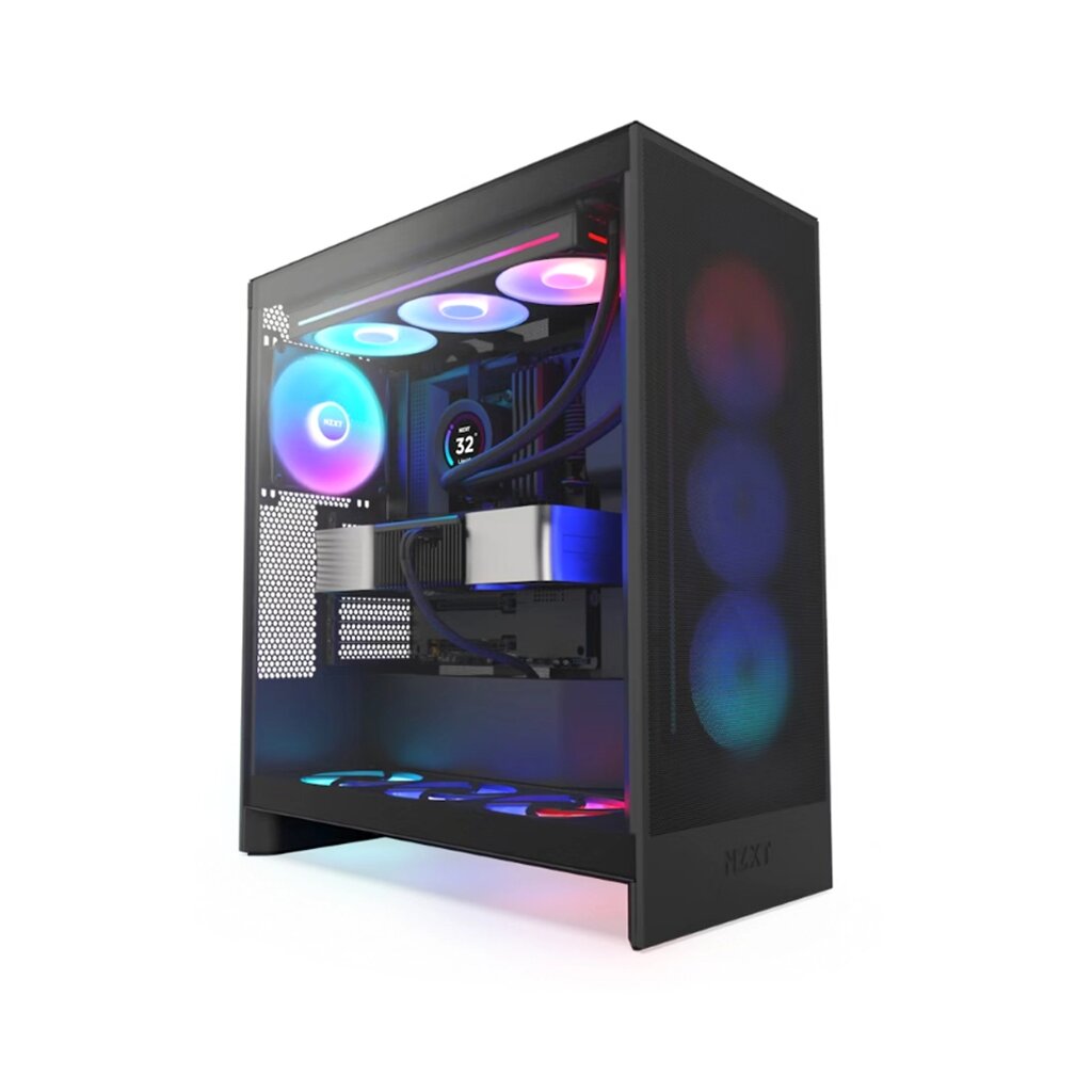 Компьютерный корпус NZXT H7 Flow RGB CM-H72FB-R1 Black без Б/П от компании icopy - фото 1