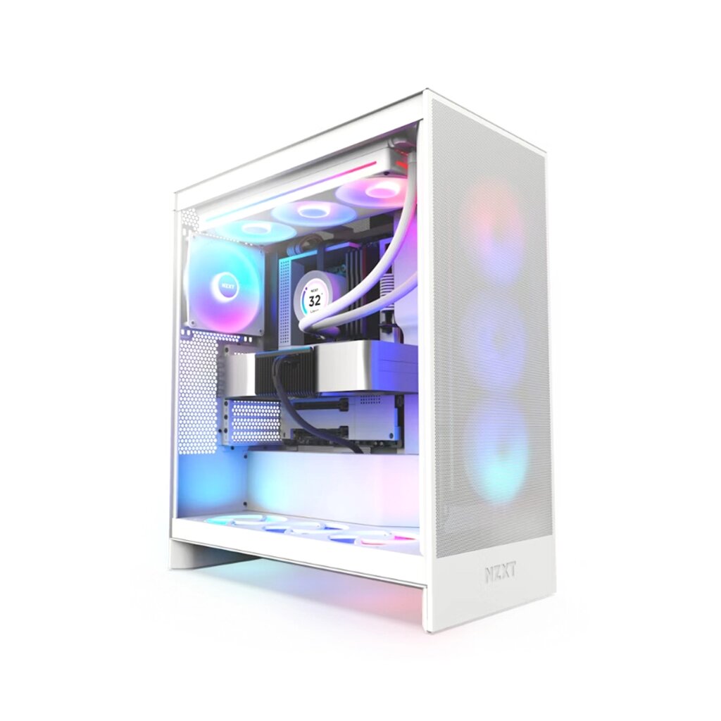 Компьютерный корпус NZXT H7 Flow RGB CM-H72FW-R1 White без Б/П от компании icopy - фото 1