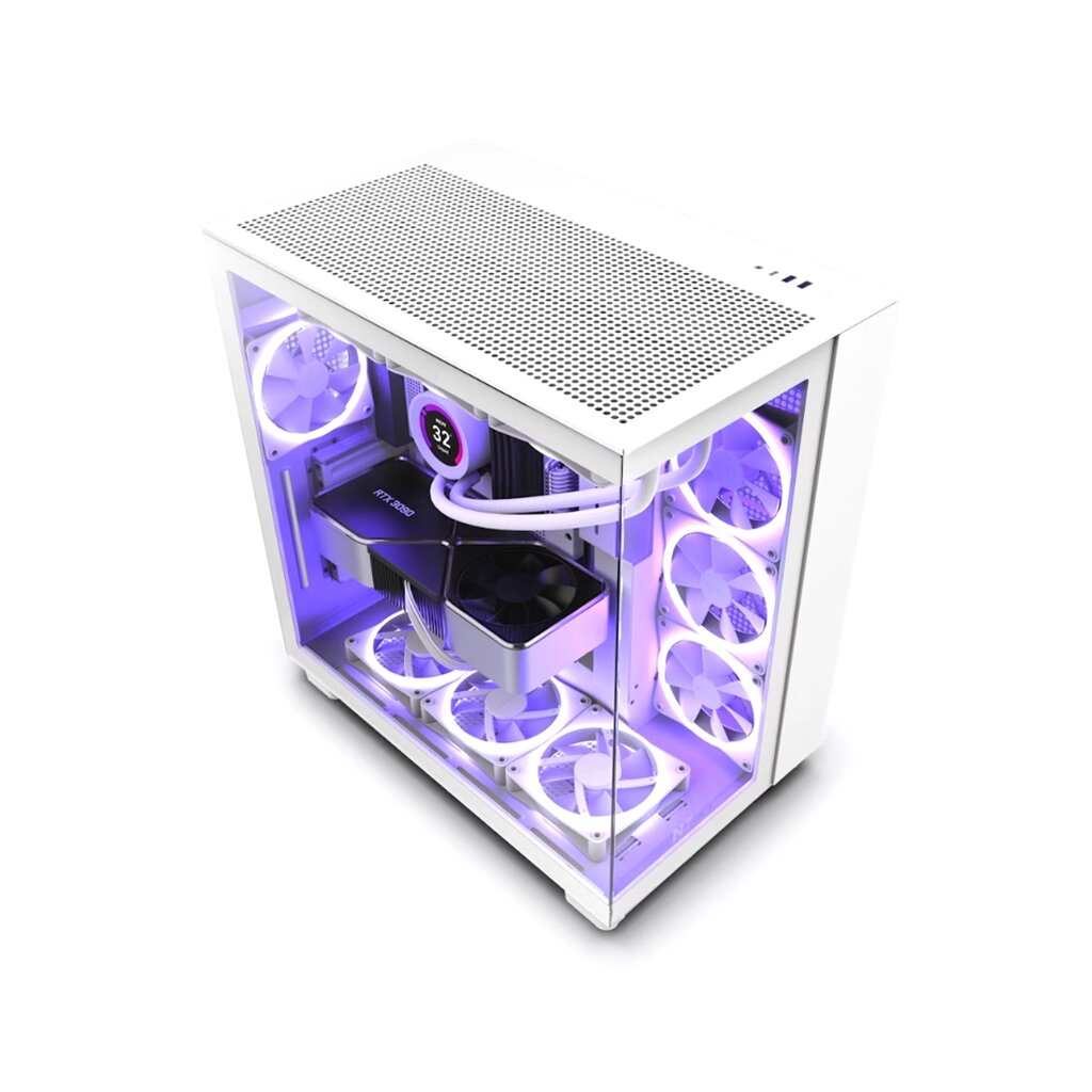 Компьютерный корпус NZXT H9 Flow CM-H91FW-01 White без Б/П от компании icopy - фото 1