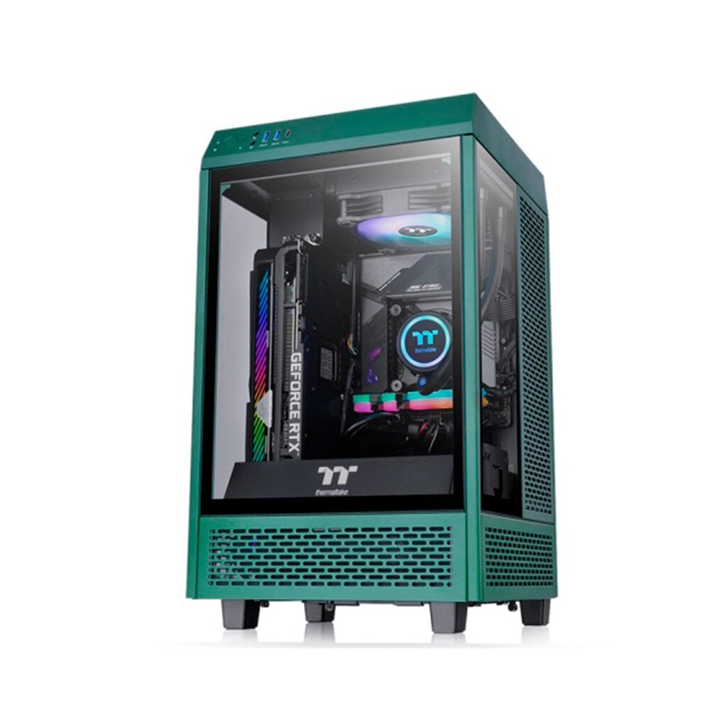 Компьютерный корпус Thermaltake The Tower 100 Racing Green без Б/П от компании icopy - фото 1