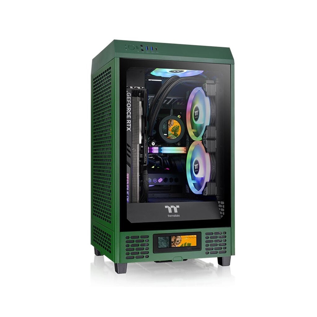 Компьютерный корпус Thermaltake The Tower 200 Racing Green без Б/П от компании icopy - фото 1