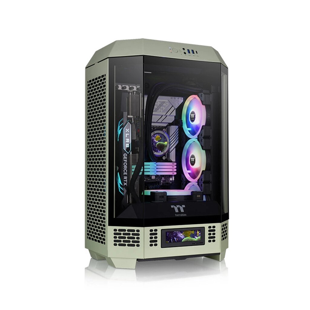 Компьютерный корпус Thermaltake The Tower 300 Matcha Green без Б/П от компании icopy - фото 1