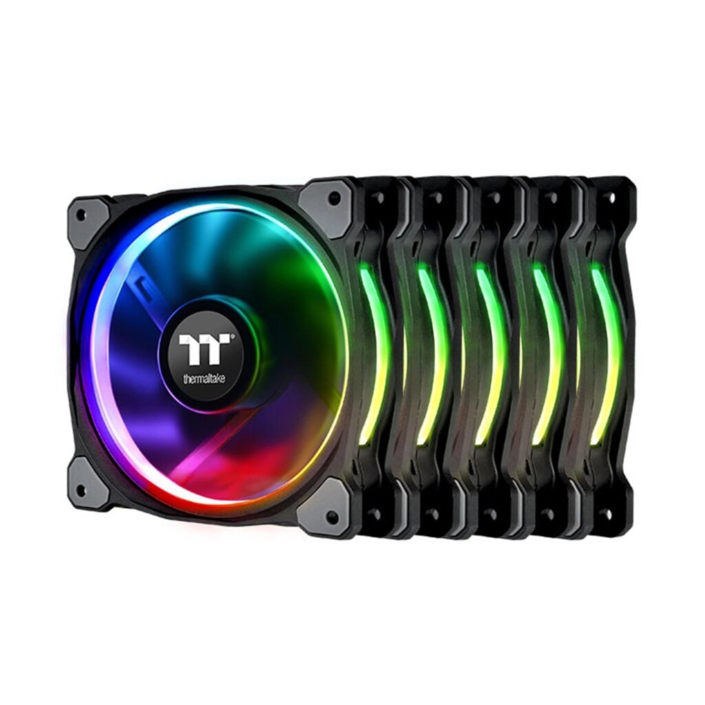 Кулер для компьютерного корпуса Thermaltake Riing Plus 12 RGB (5-Fan Pack) от компании icopy - фото 1