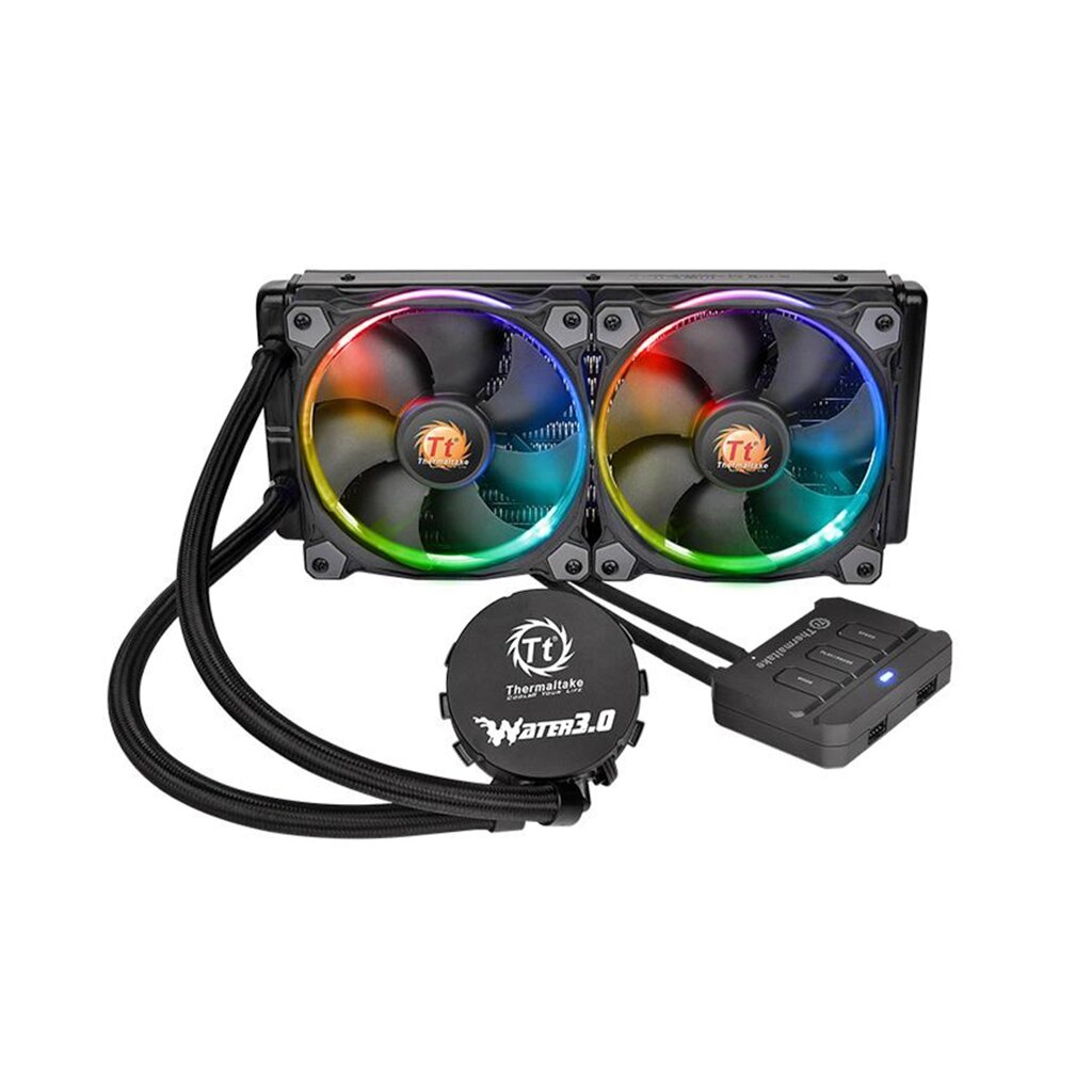 Кулер с водяным охлаждением Thermaltake Water 3.0 Riing RGB 240 от компании icopy - фото 1