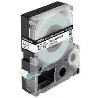 Лента Epson C53S654016 LK-4WBW9 Повышенной адгезии 12мм, Бел. Черн., 9м