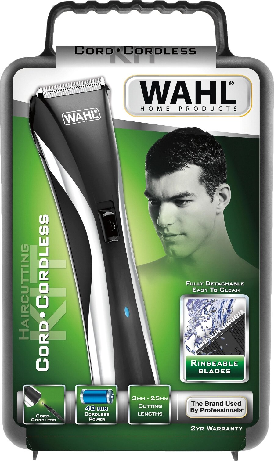 Машинка для стрижки волос Wahl Hybrid Clipper LED черно-белый от компании icopy - фото 1