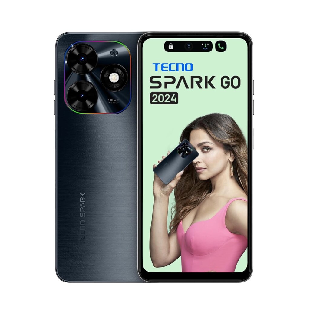 Мобильный телефон TECNO SPARK Go 2024 (BG6) 64+4 GB Gravity Black от компании icopy - фото 1