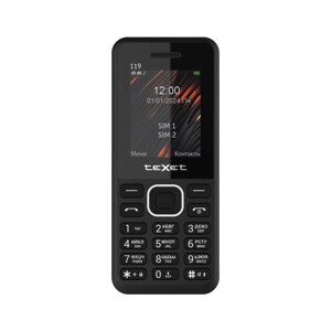 Мобильный телефон Texet TM-119 черный