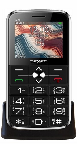 Мобильный телефон Texet TM-B228 черный