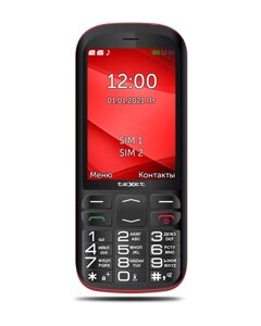 Мобильный телефон teXet TM-B409 цвет чёрный-красный