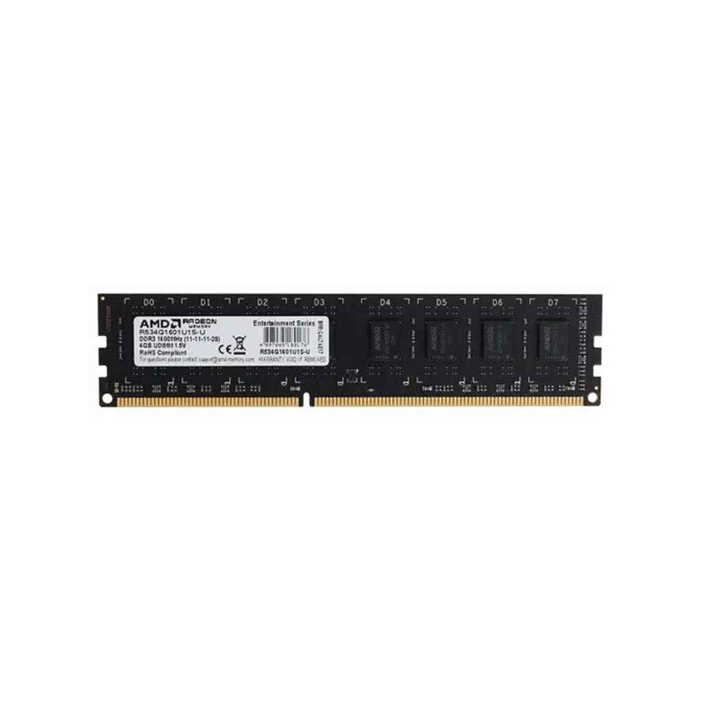 Модуль памяти AMD Radeon R534G1601U1S-U DDR3 4GB от компании icopy - фото 1