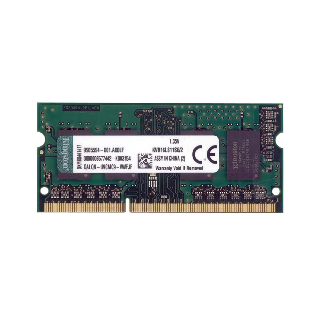 Модуль памяти для ноутбука Kingston ValueRAM KVR16LS11S6/2 DDR3 2GB 1600MHz от компании icopy - фото 1