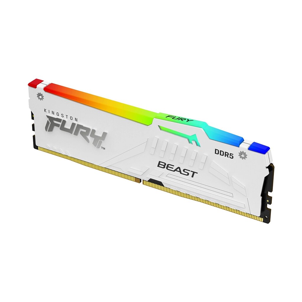 Модуль памяти Kingston FURY Beast White RGB EXPO KF552C36BWEA-16 DDR5 16GB 5200MHz от компании icopy - фото 1