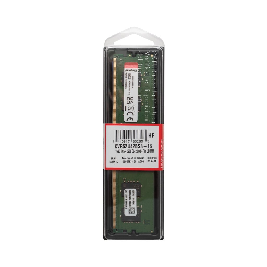 Модуль памяти Kingston KVR52U42BS8-16 DDR5 16GB от компании icopy - фото 1