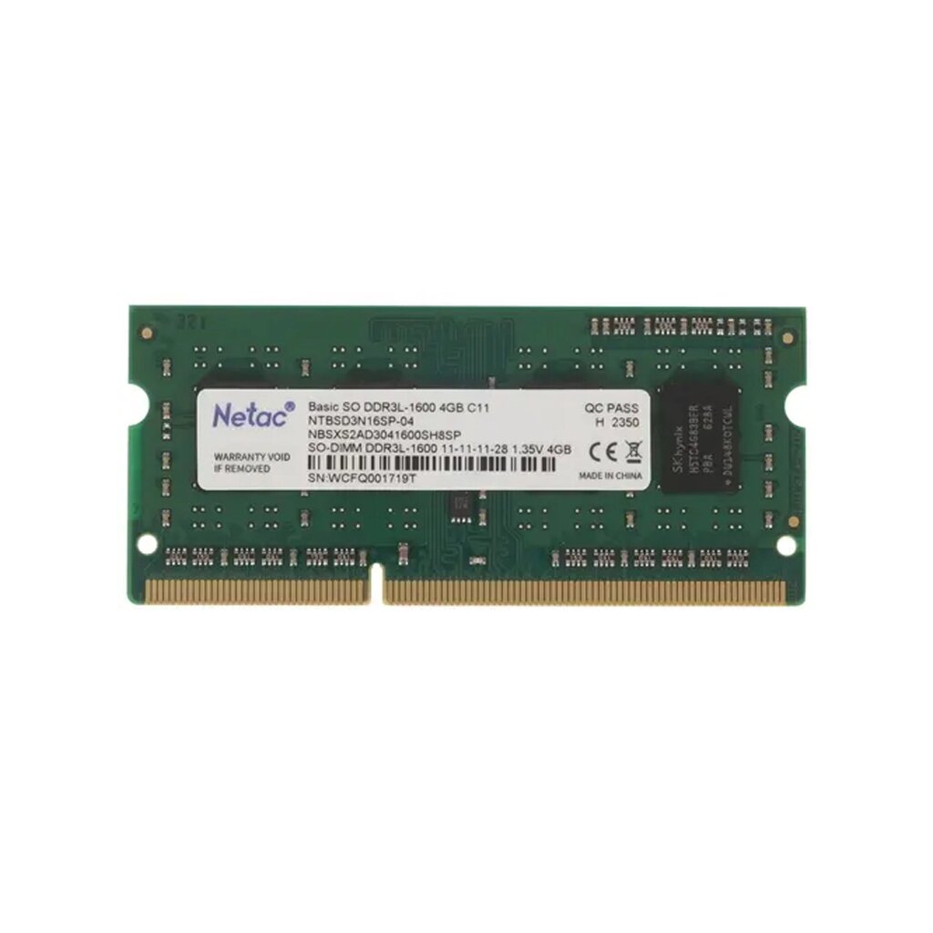 Модуль памяти Netac для ноутбука NTBSD3N16SP-04 DDR3 4GB от компании icopy - фото 1