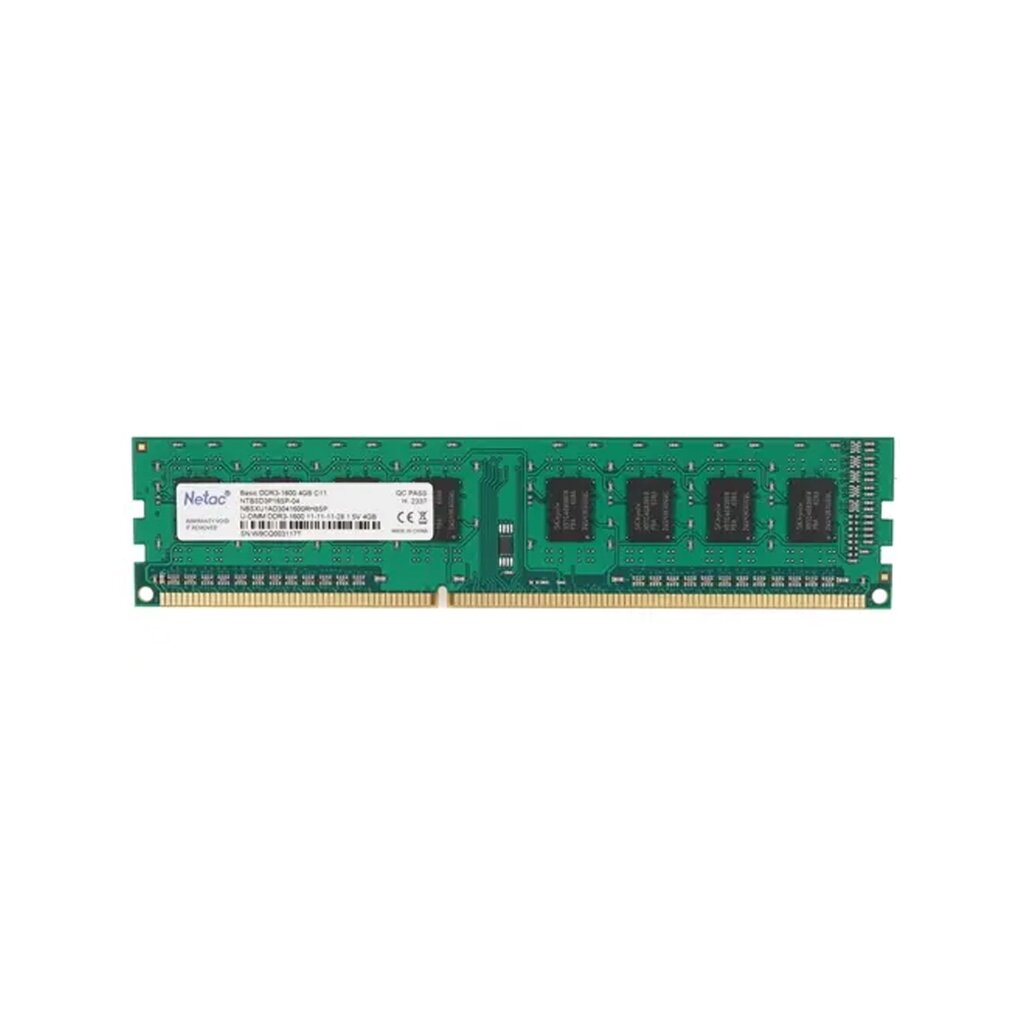 Модуль памяти Netac NTBSD3P16SP-04 DDR3 4GB от компании icopy - фото 1