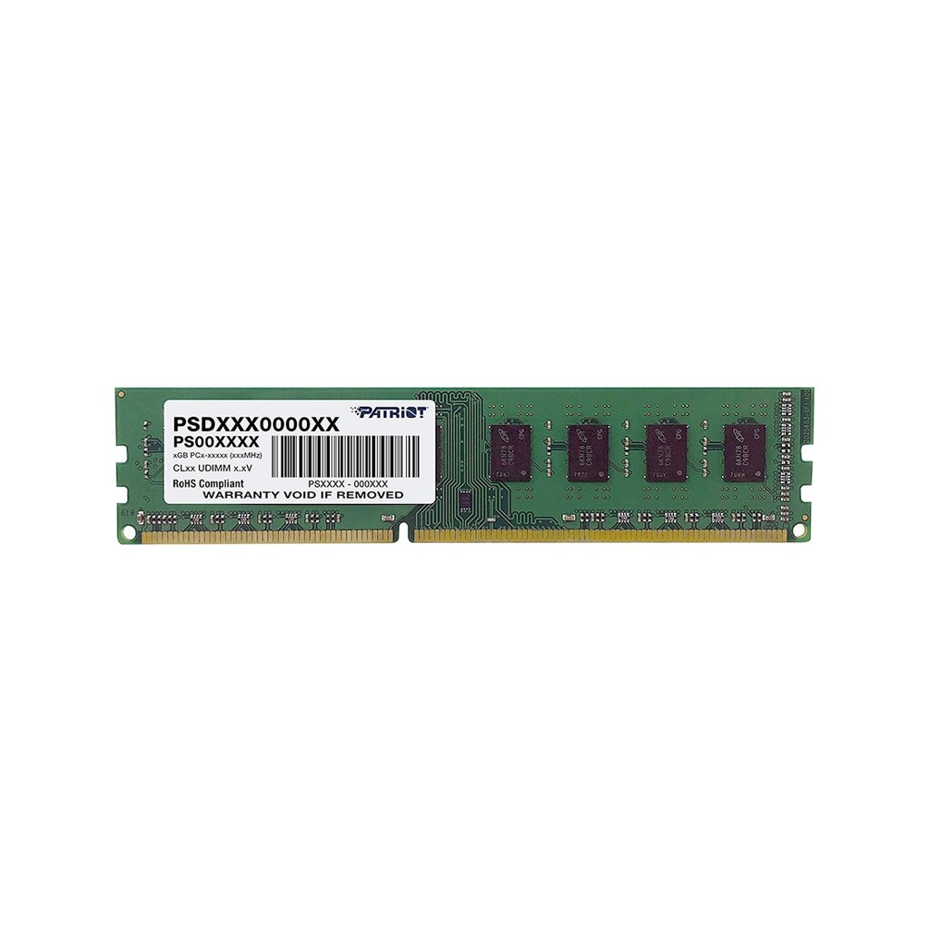 Модуль памяти Patriot Signature PSD34G16002 DDR3 4GB 1600MHz от компании icopy - фото 1