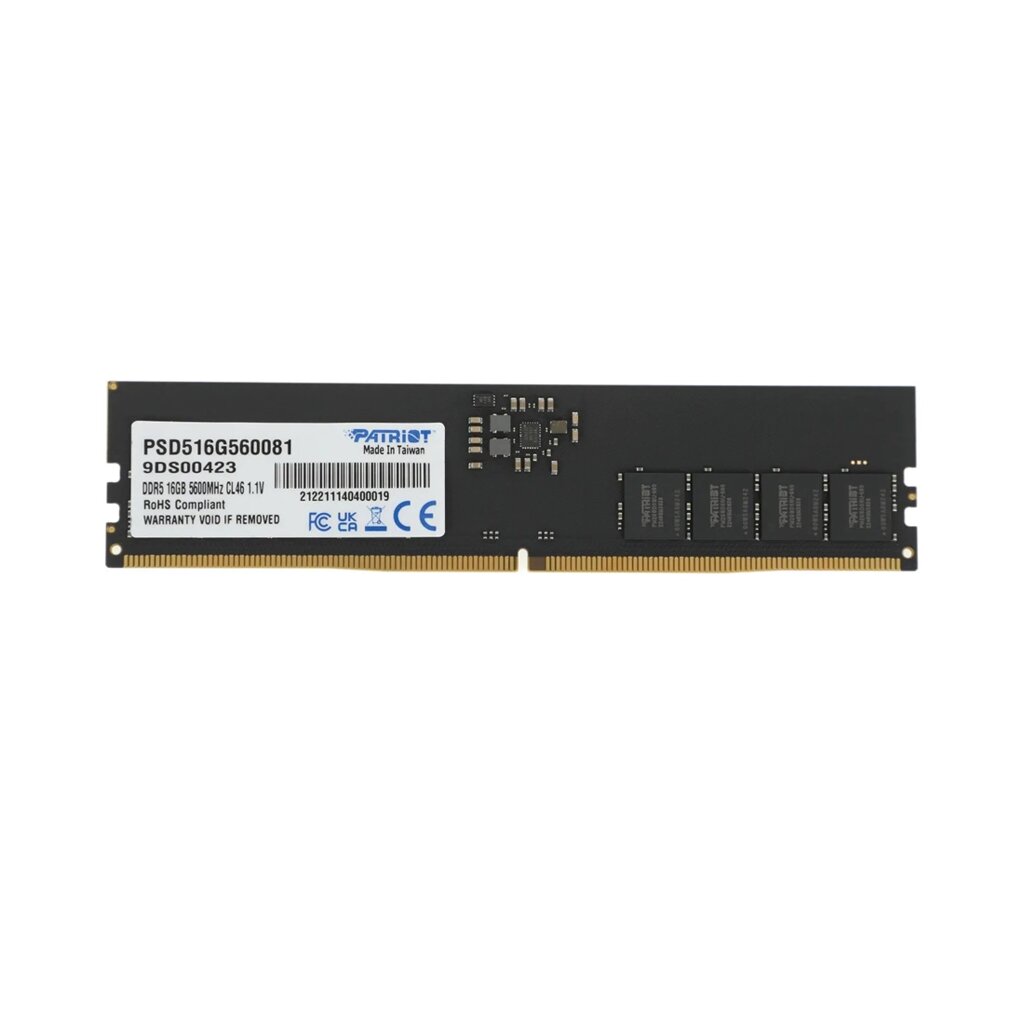 Модуль памяти Patriot SL PSD516G560081 DDR5 16GB от компании icopy - фото 1