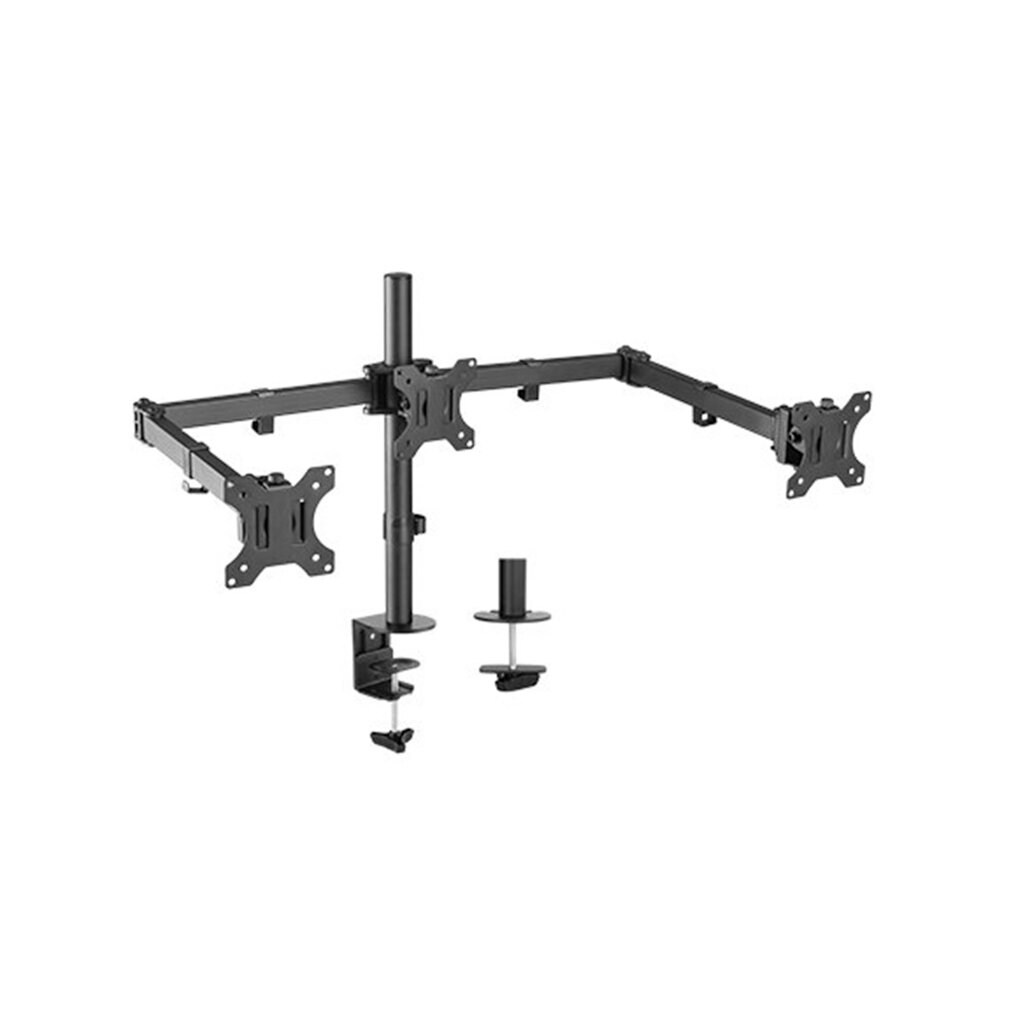 Настольный кронштейн Brateck LDT12-C034N для 3-х мониторов (13"-27") от компании icopy - фото 1