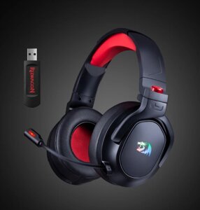 Наушники-гарнитура игровые беспроводные Redragon Nomen черный