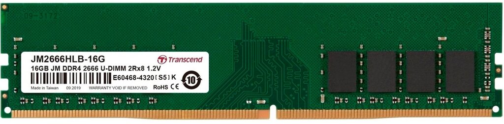 Память оперативная DDR4 Desktop Transcend JM2666HLB-16G от компании icopy - фото 1