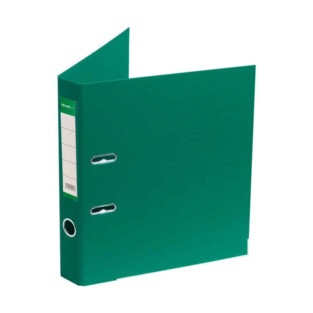 Папка-регистратор Deluxe с арочным механизмом, Office 2-GN36 (2" GREEN), А4, 50 мм, зеленый от компании icopy - фото 1