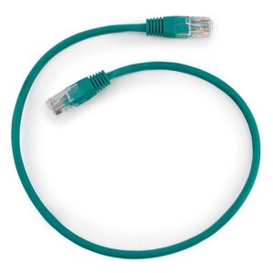 Патч-корд UTP Cablexpert PP12-0.5M/G кат. 5e, 0.5м, литой, многожильный (зелёный)