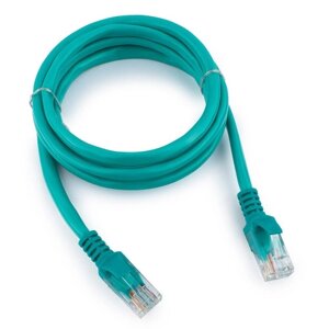 Патч-корд UTP Cablexpert PP12-1M/G кат. 5e, 1м, литой, многожильный (зелёный)