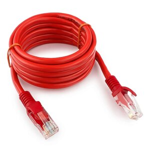 Патч-корд UTP Cablexpert PP12-2M/R кат. 5e, 2м, литой, многожильный (красный)