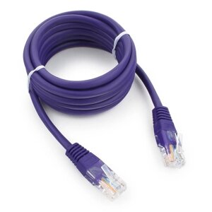 Патч-корд UTP Cablexpert PP12-2M/V кат. 5e, 2м, литой, многожильный (фиолетовый)