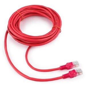 Патч-корд UTP Cablexpert PP12-5M/RO кат. 5e, 5м, литой, многожильный (розовый)