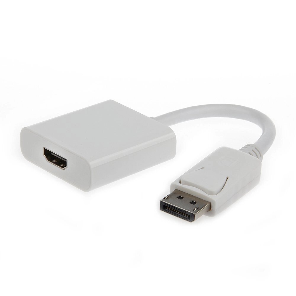 Переходник DisplayPort -> HDMI Cablexpert A-DPM-HDMIF-002-W, 20M/19F, белый, пакет от компании icopy - фото 1