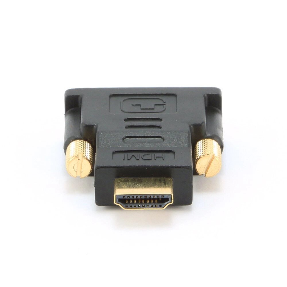 Переходник HDMI  DVI Cablexpert A-HDMI-DVI-1, 19M/19M, золотые разъемы, пакет, черный от компании icopy - фото 1